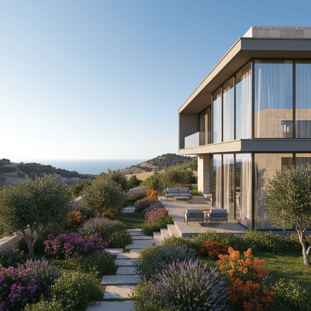 Modern townhouse with garden