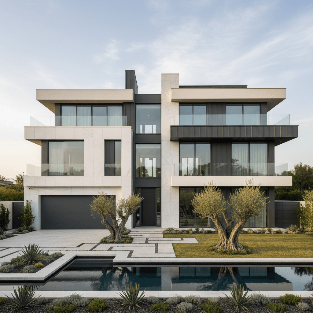 Modern townhouse with garden